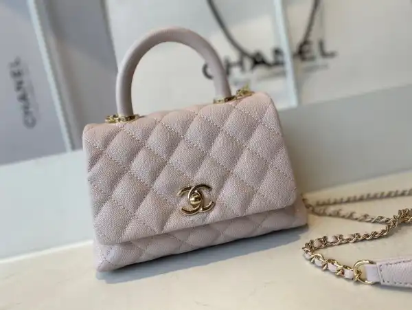 CHANEL MINI FLAP BAG WITH TOP HANDLE