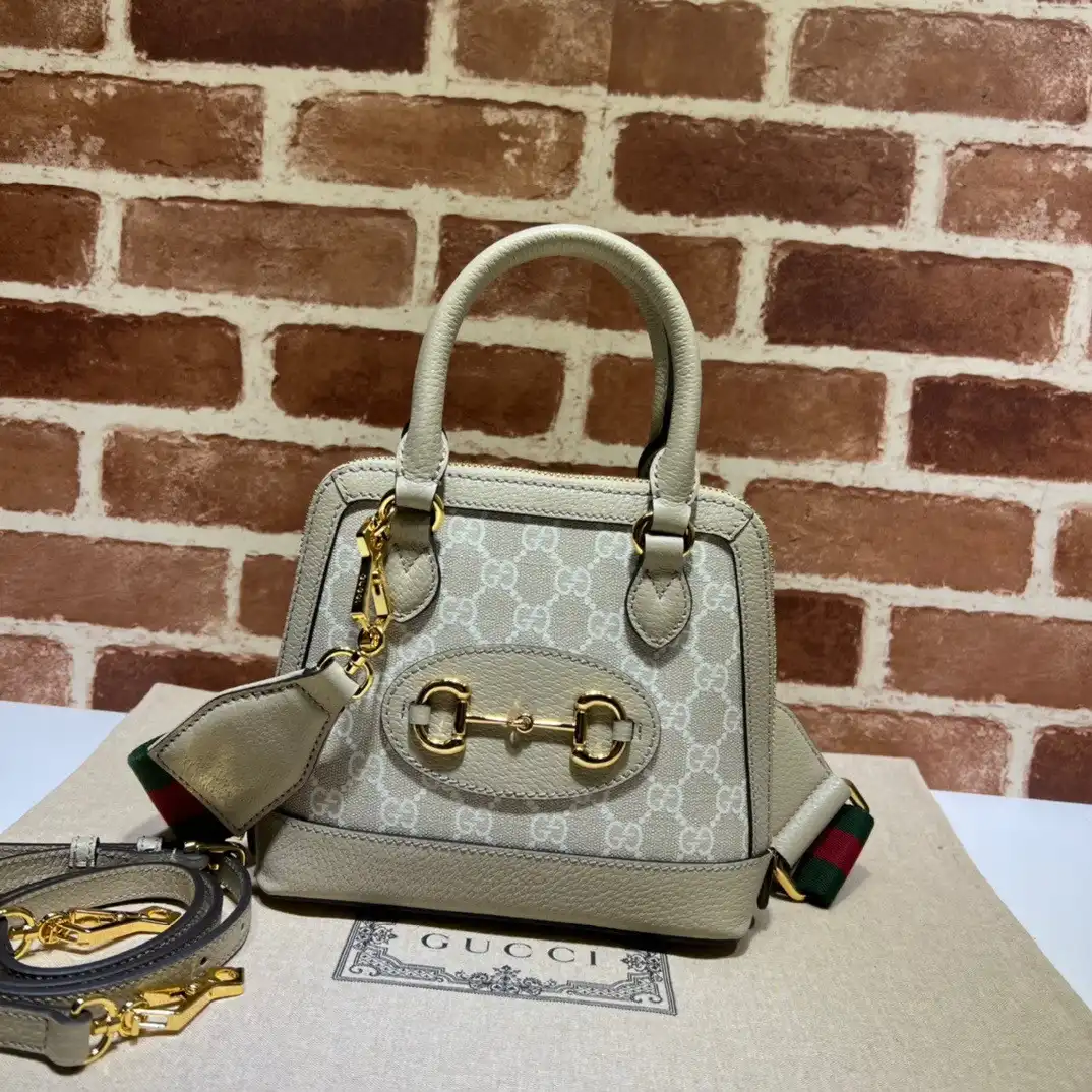 TO GUCCI Horsebit 1955 GG mini bag