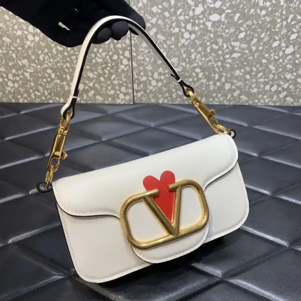 VALENTINO LOCÒ SMALL SHOULDER BAG IN CALFSKIN