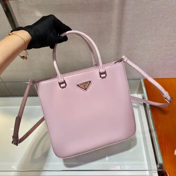 PRADA LARGE brushed leather tote