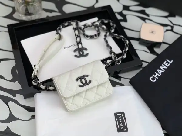 First Bag Ru CHANEL BELT FLAP CARD HOLDER