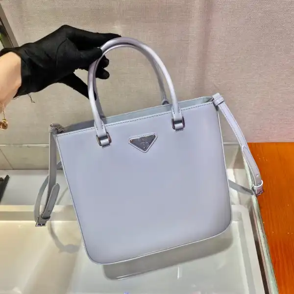 PRADA LARGE brushed leather tote