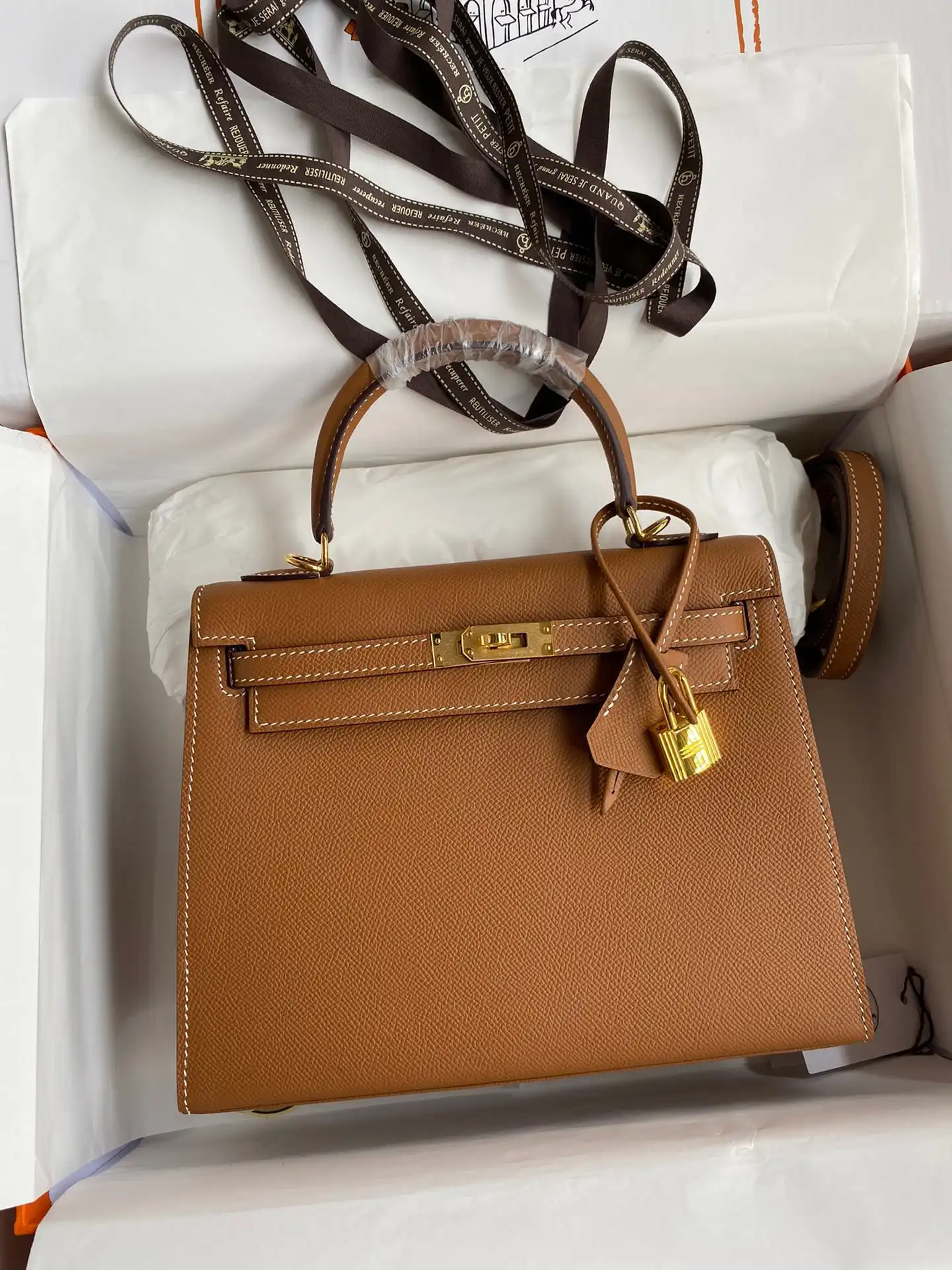 Firstbag Ru HERMES KELLY  ALL HANDMADE 25CM