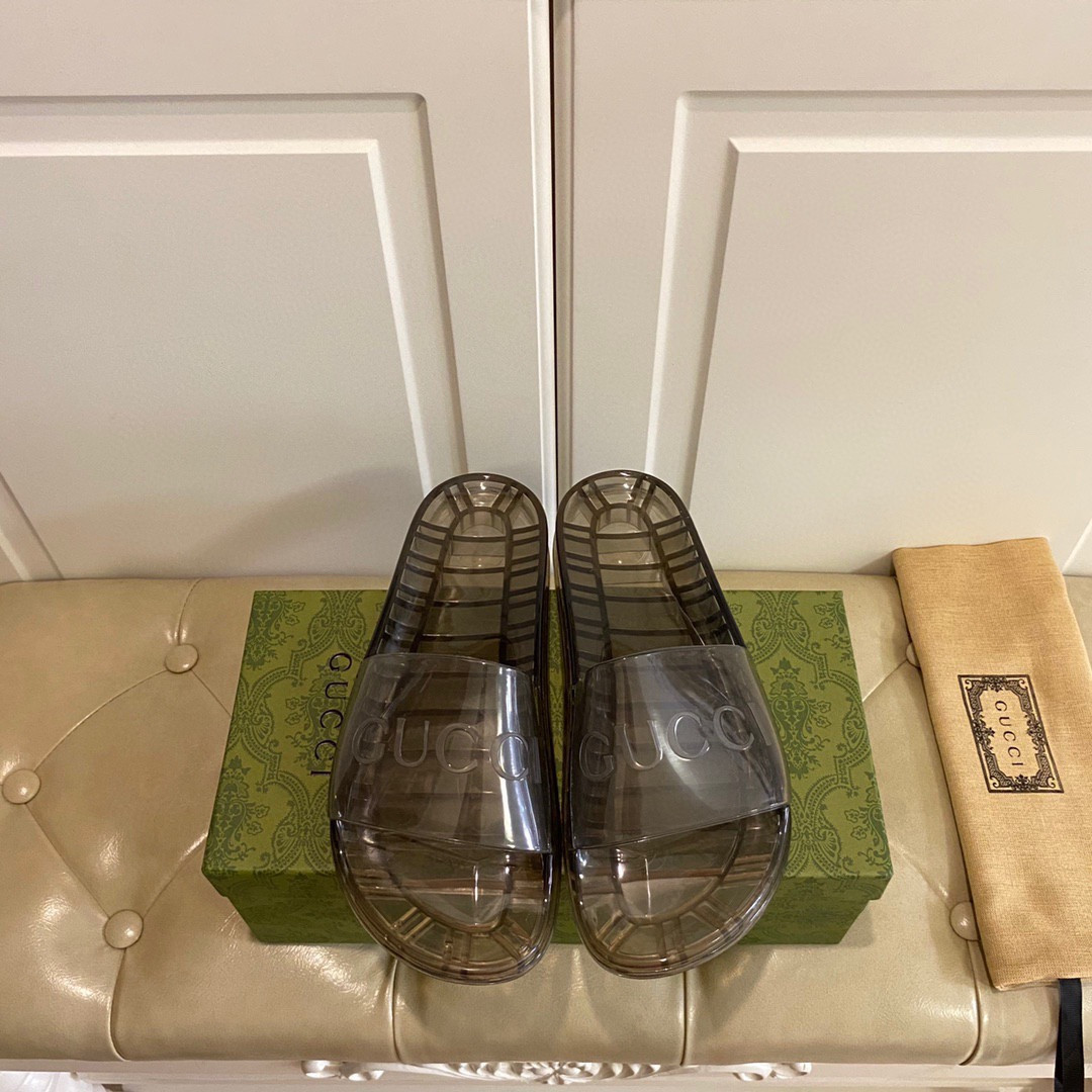 HOT SALE GUCCI slide with Gucci logo