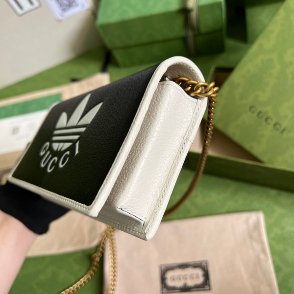 HOT SALE Adidas x Gucci wallet with chain