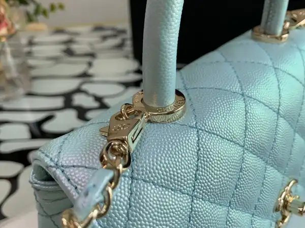 CHANEL FLAP BAG WITH TOP HANDLE