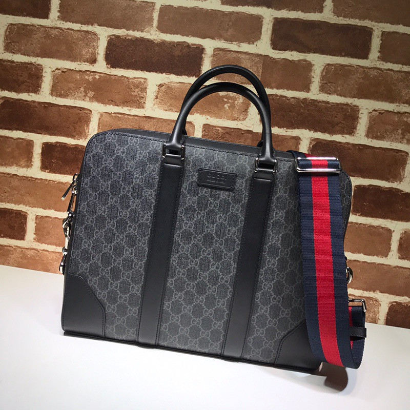 HOT SALE GUCCI GG Black briefcase