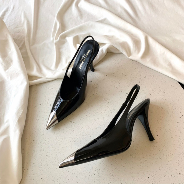 HOT SALE YSL VESPER SLINGBACK PUMPS