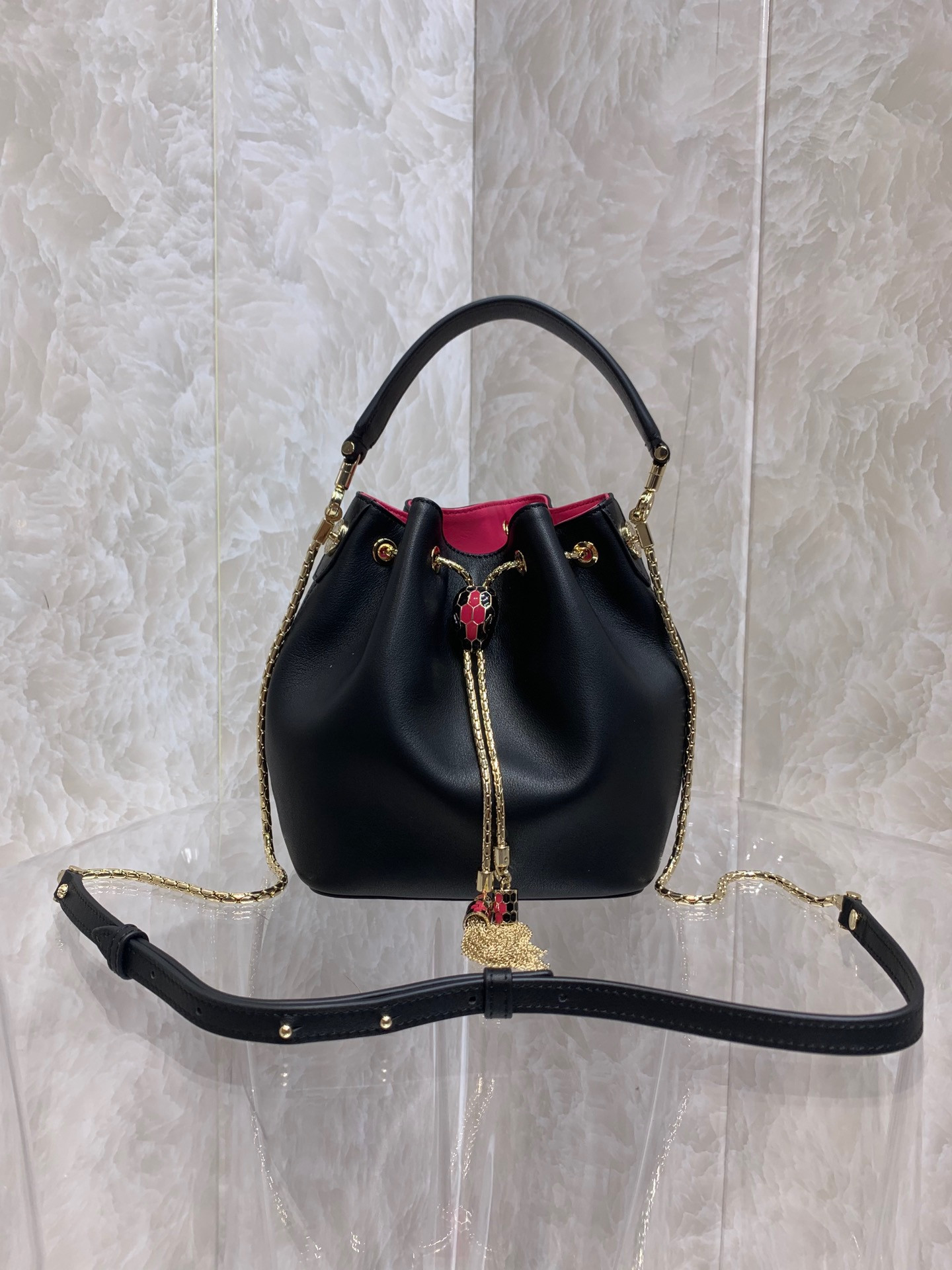 HOT SALE BVLGARI SERPENTI FOREVER BUCKET BAG