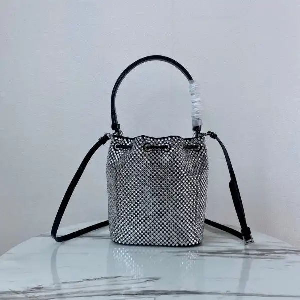 Bagsoffer yupoo PRADA Satin mini-bag with crystals