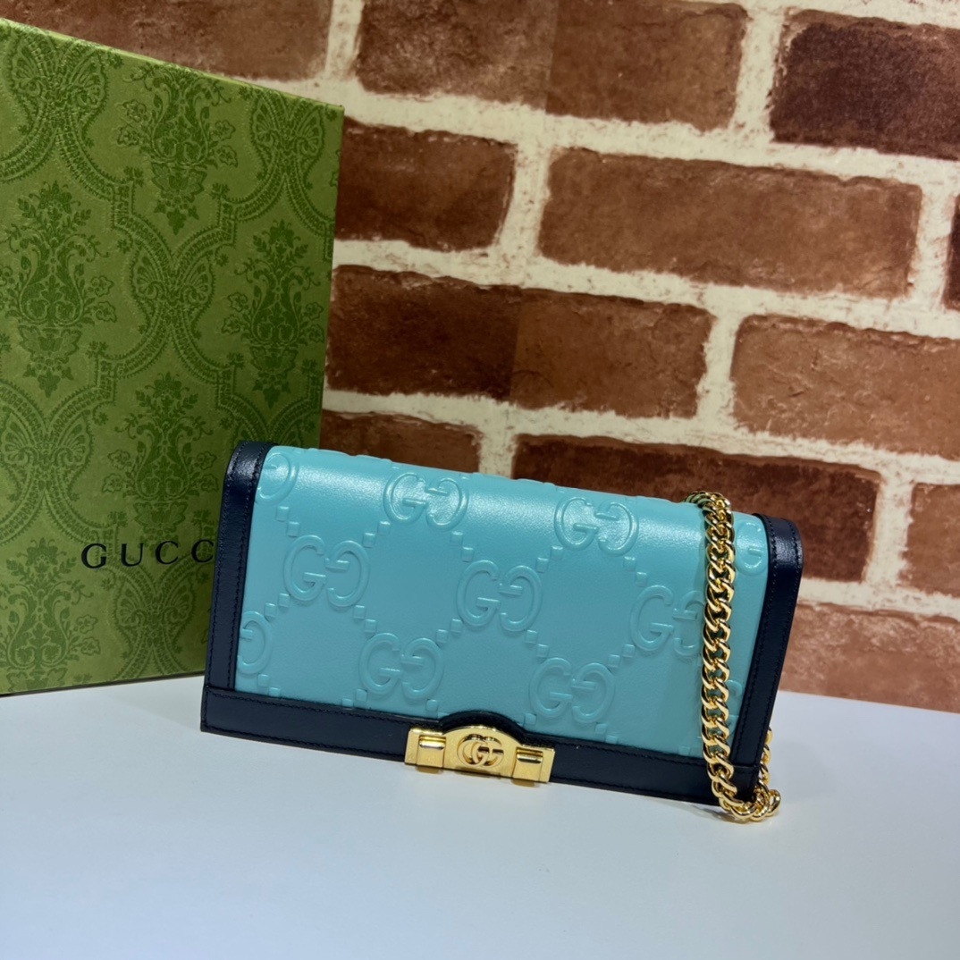 HOT SALE GUCCI GG wallet with chain