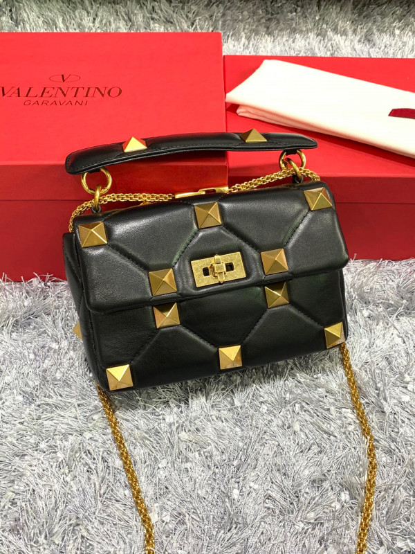 HOT SALE VALENTINO MEDIUM ROMAN STUD THE SHOULDER BAG