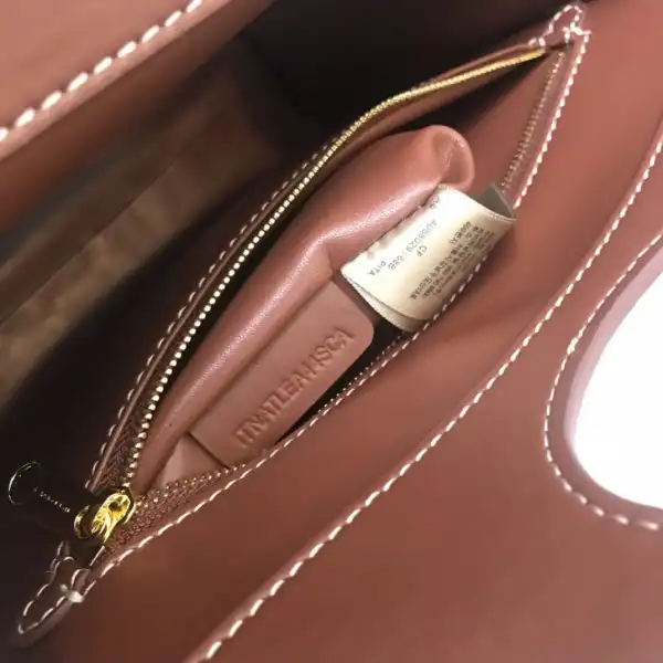 Yupoo bagsoffer BURBERRY Mini Two-tone Canvas and Leather Pocket Bag