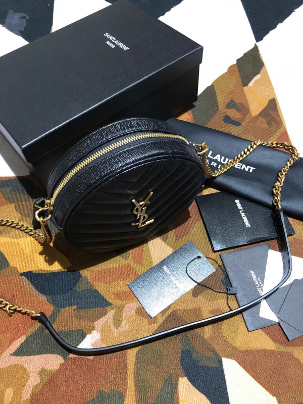 HOT SALE YSL VINYLE ROUND CAMERA BAG