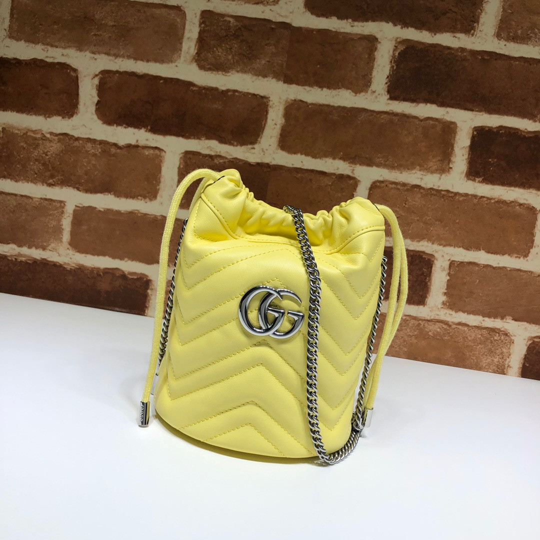 HOT SALE GUCCI GG Marmont mini bucket bag