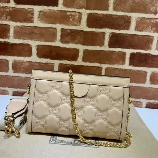 Affordable GUCCI GG matelassé leather shoulder bag