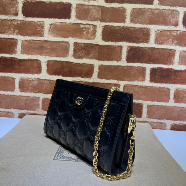 HOT SALE GUCCI GG matelassé leather shoulder bag