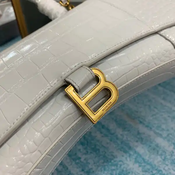 First Bag Ru BALENCIAGA  HOURGLASS STRETCHED TOP HANDLE BAG