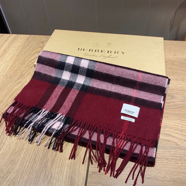 HOT SALE Burberry Check Cashmere Scarf