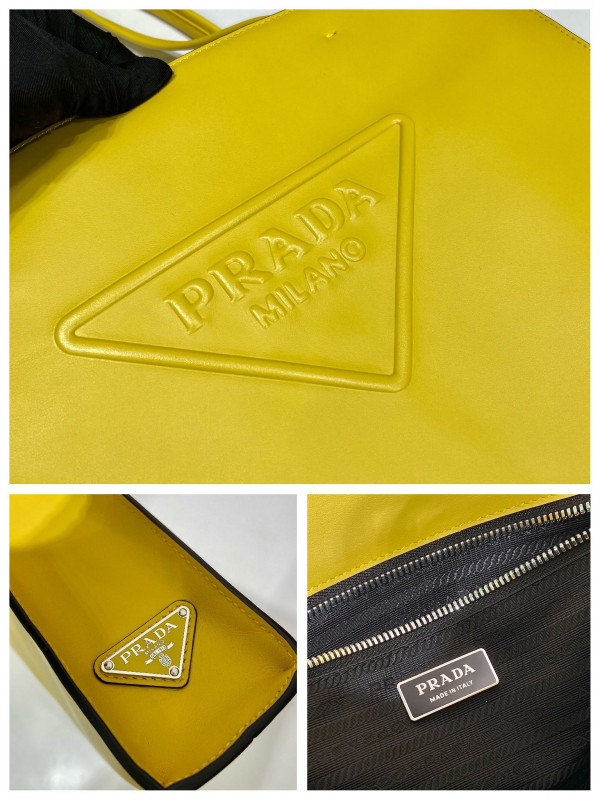 HOT SALE PRADA Leather tote bag