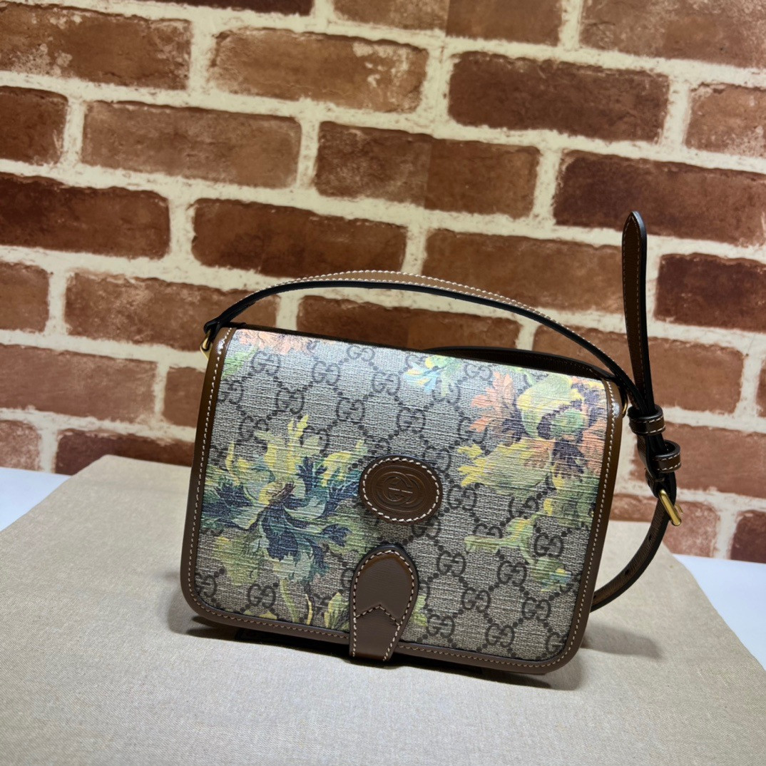 HOT SALE GUCCI Mini shoulder bag with Interlocking G