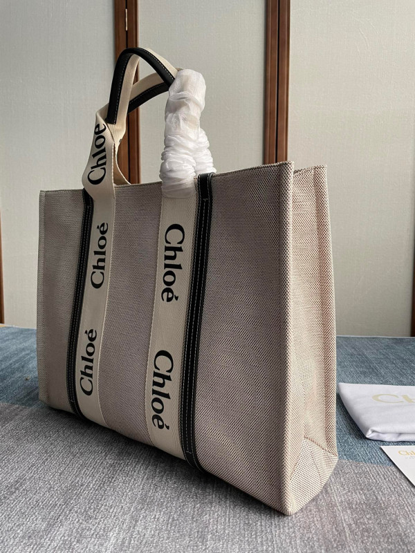 HOT SALE CHLOÉ LARGE WOODY TOTE BAG