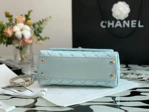 CHANEL FLAP BAG WITH TOP HANDLE