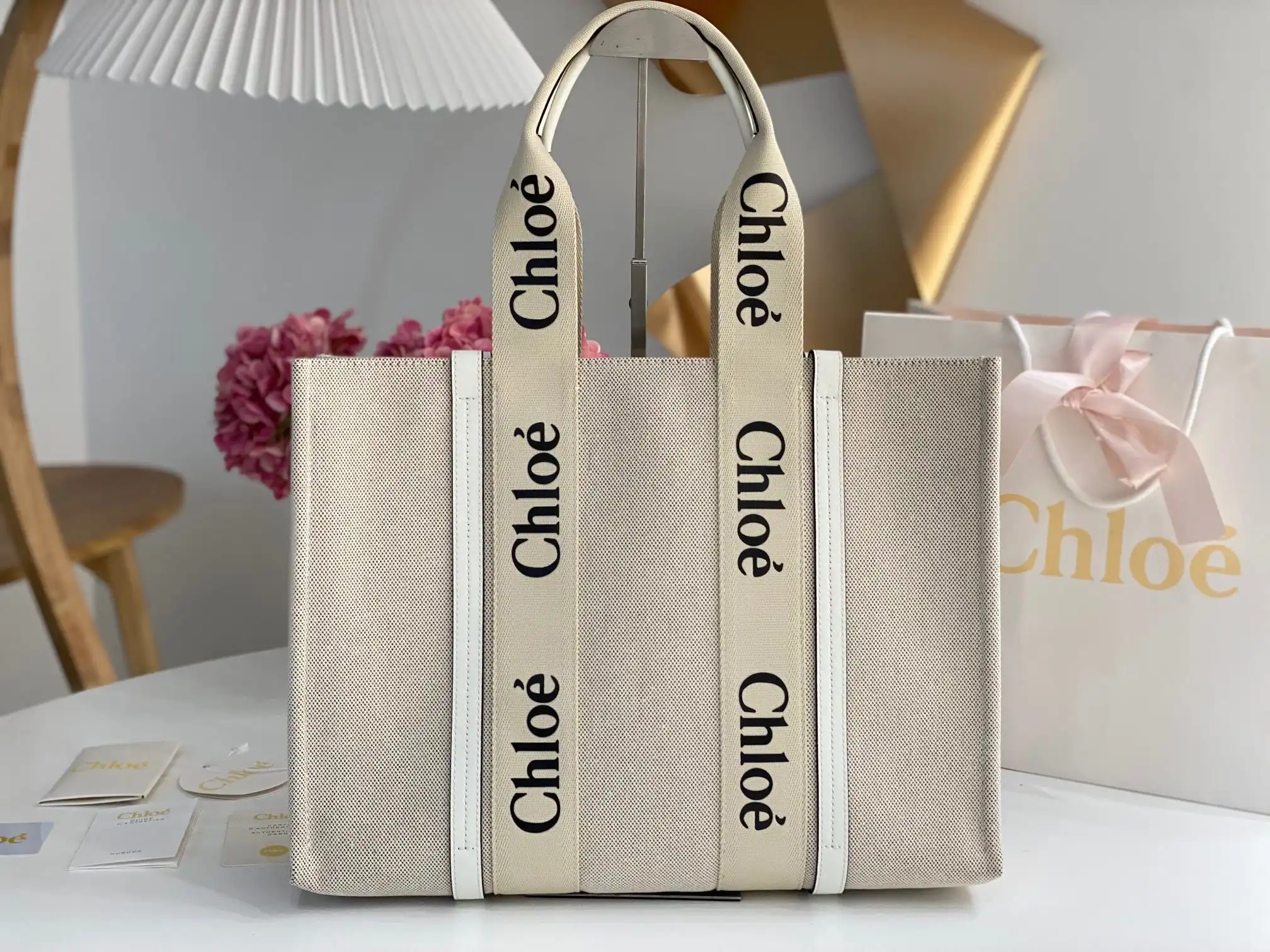 CHLOÉ large woody tote bag