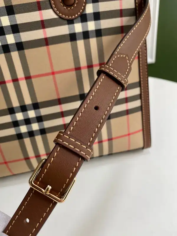 BURBERRY Small Vintage Check Two-handle Title Bag