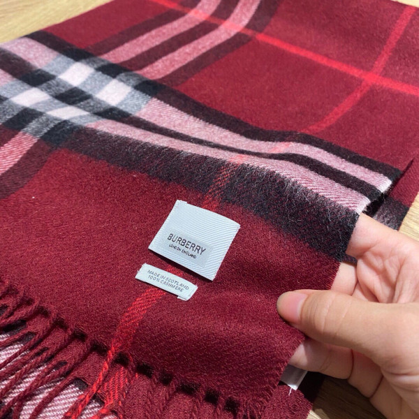 HOT SALE Burberry Check Cashmere Scarf