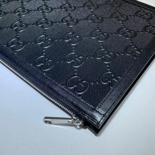 GUCCI GG embossed pouch