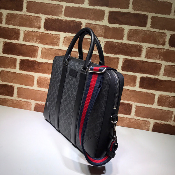 HOT SALE GUCCI GG Black briefcase