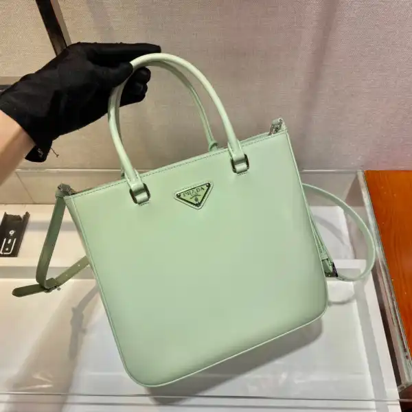 PRADA LARGE brushed leather tote