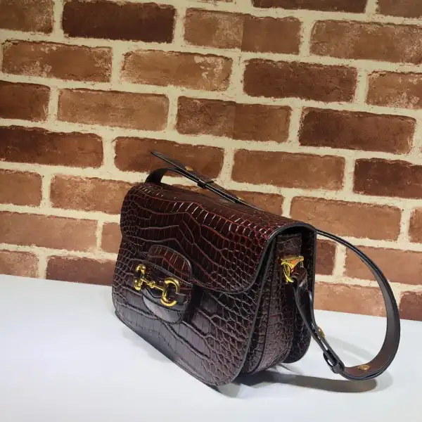 Affordable TO GUCCI 1955 Horsebit shoulder bag