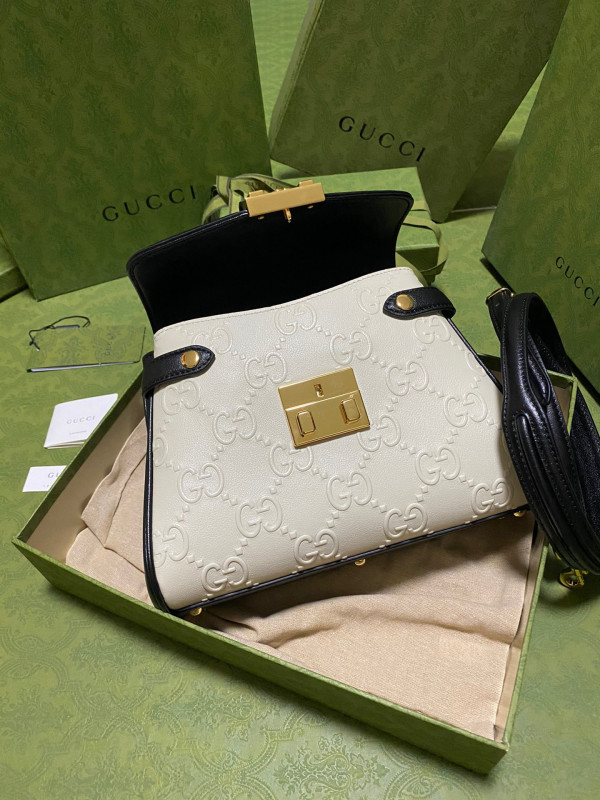 HOT SALE GUCCI Small GG top handle bag