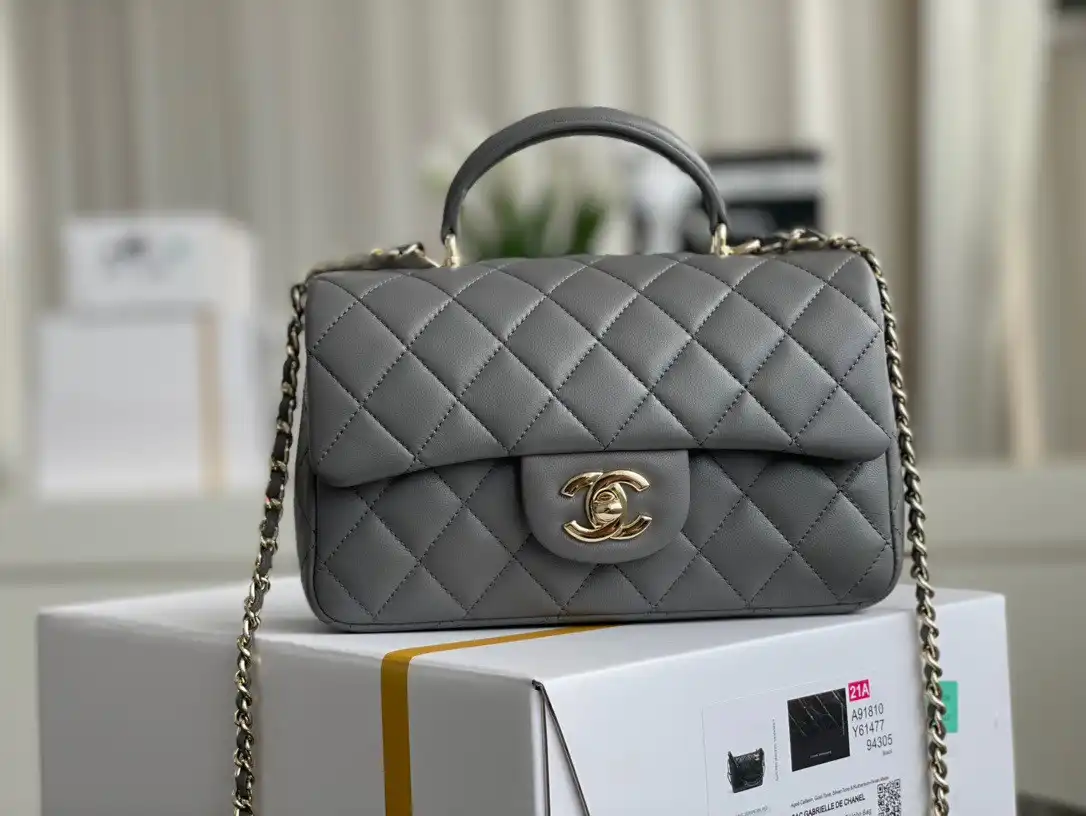 CL MINI FLAP BAG WITH TOP HANDLE