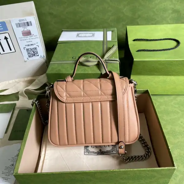 Affordable GUCCI GG Marmont Mini Top Handle Bag