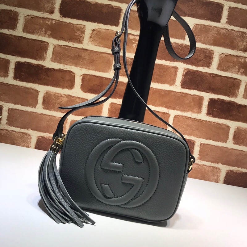 HOT SALE GUCCI Soho small leather disco bag