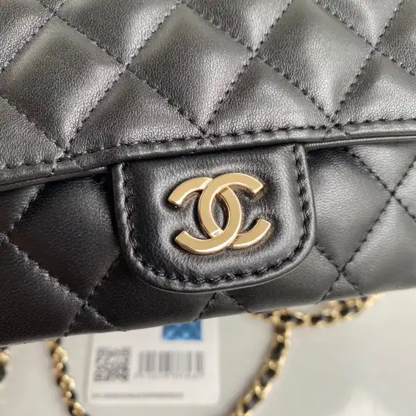 CHANEL GLASSES CASE WITH CHANELASSIC CHAIN