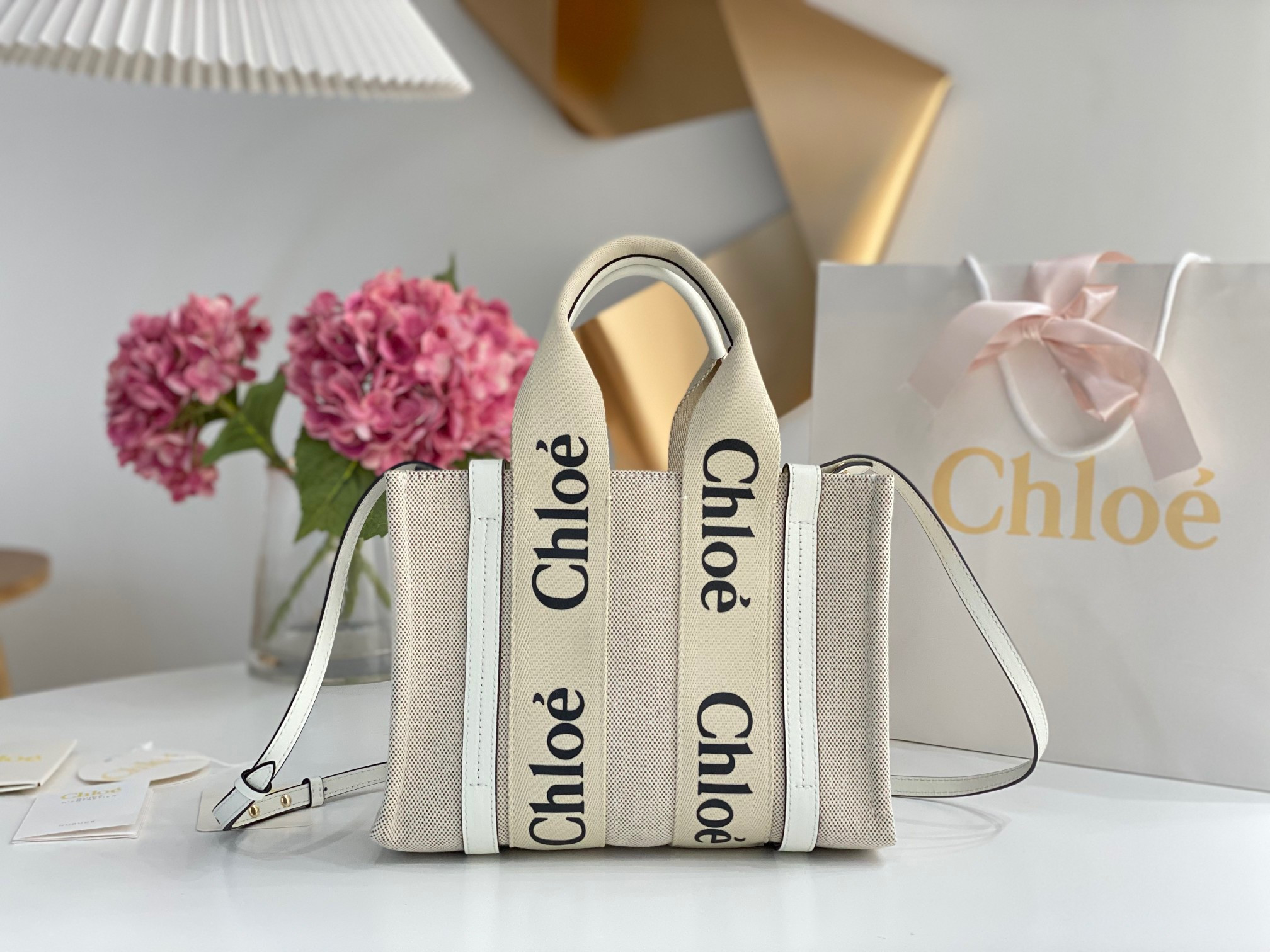 HOT SALE CHLOÉ small woody tote bag