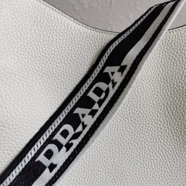 HOT SALE PRADA Leather hobo bag