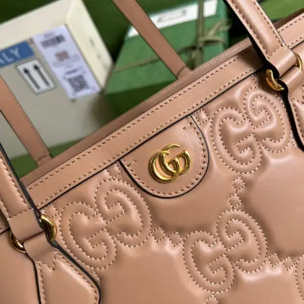 Cheap GUCCI GG matelassé leather medium tote