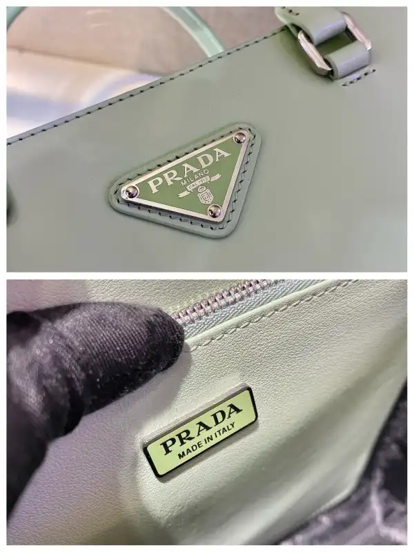 PRADA LARGE brushed leather tote