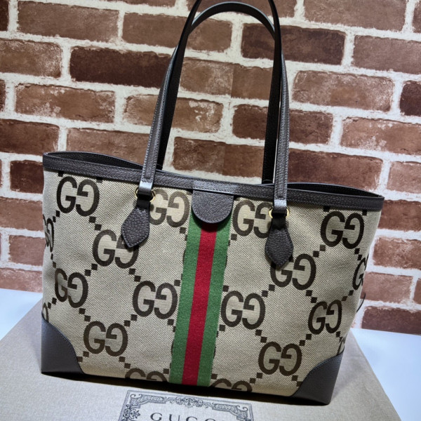 HOT SALE GUCCI Ophidia jumbo GG medium tote