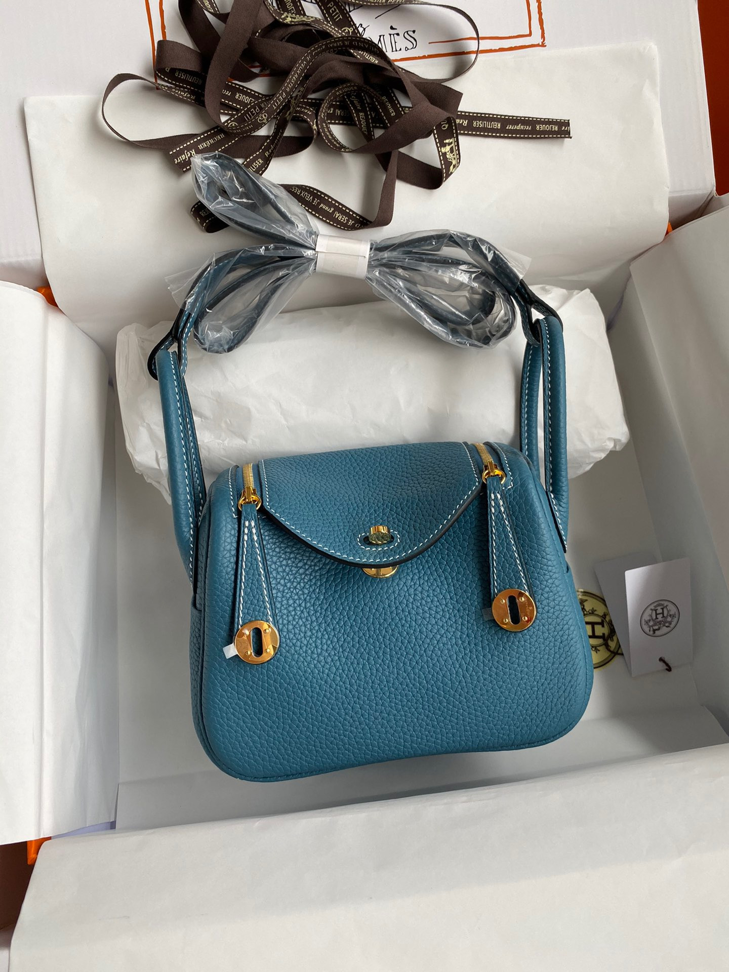 HOT SALE HERMES LINDY MINI HANDMADE