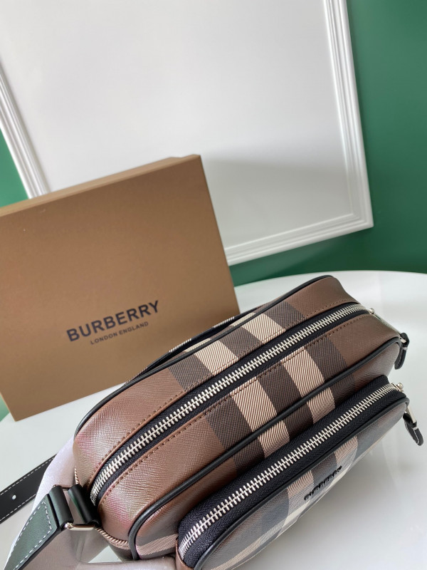 HOT SALE BURBERRY Check Crossbody Bag