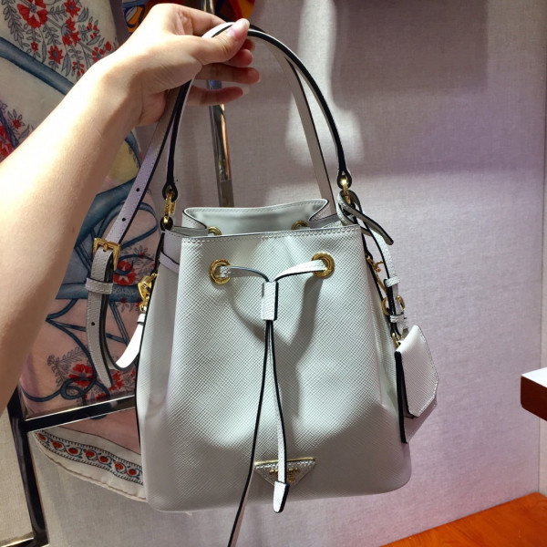 HOT SALE PRADA Saffiano Leather Bucket Bag