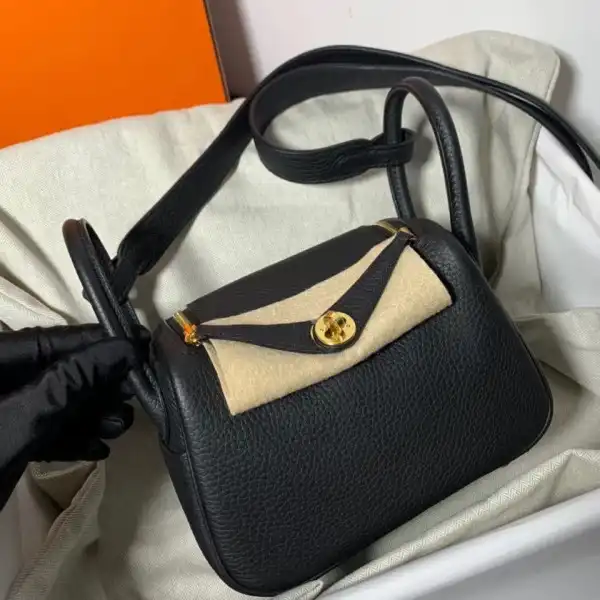 Bagsoffer HERMES LINDY MINI HANDMADE