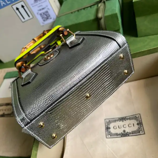 Gucci Diana lizard mini bag