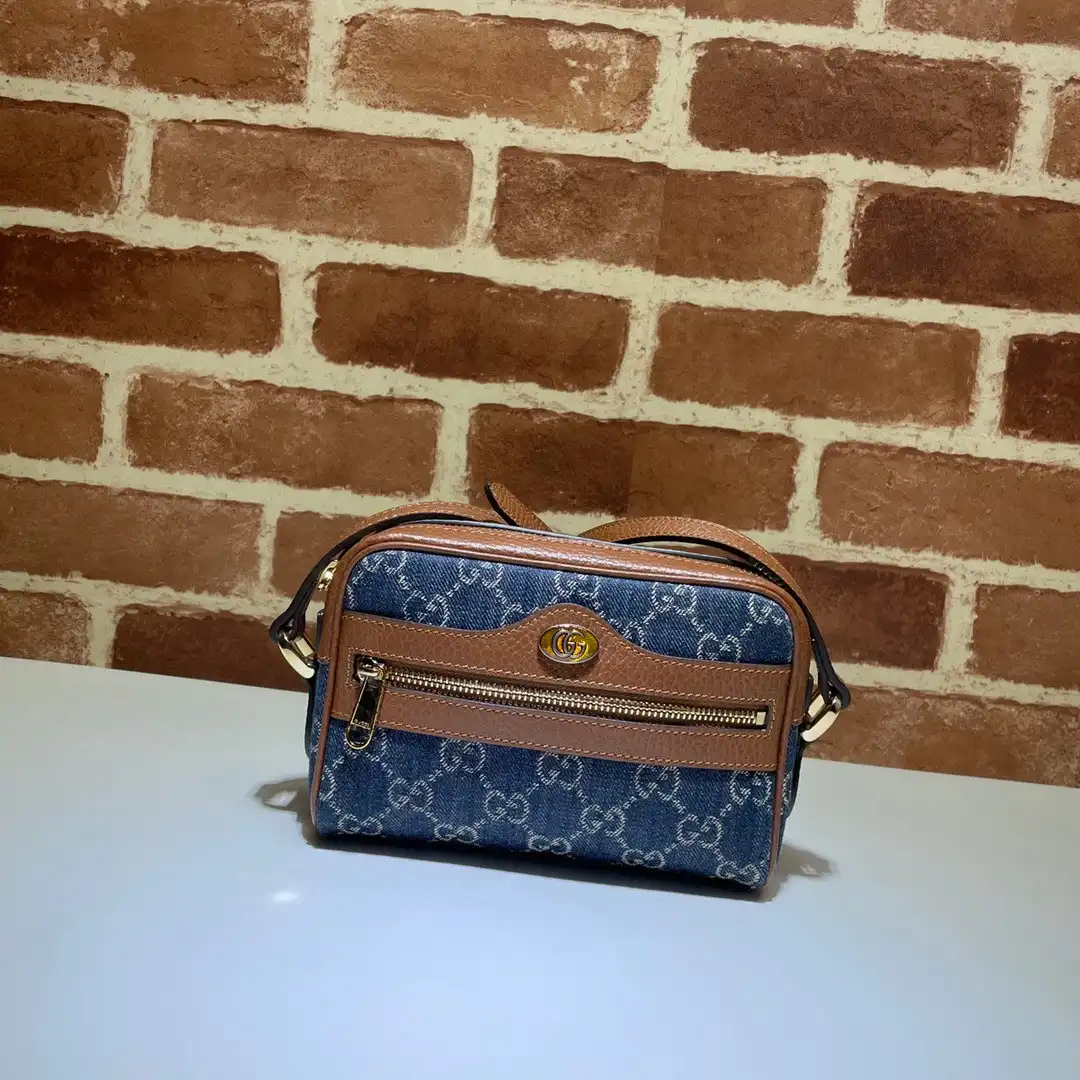 GUCCI Ophidia Suede Mini Bag